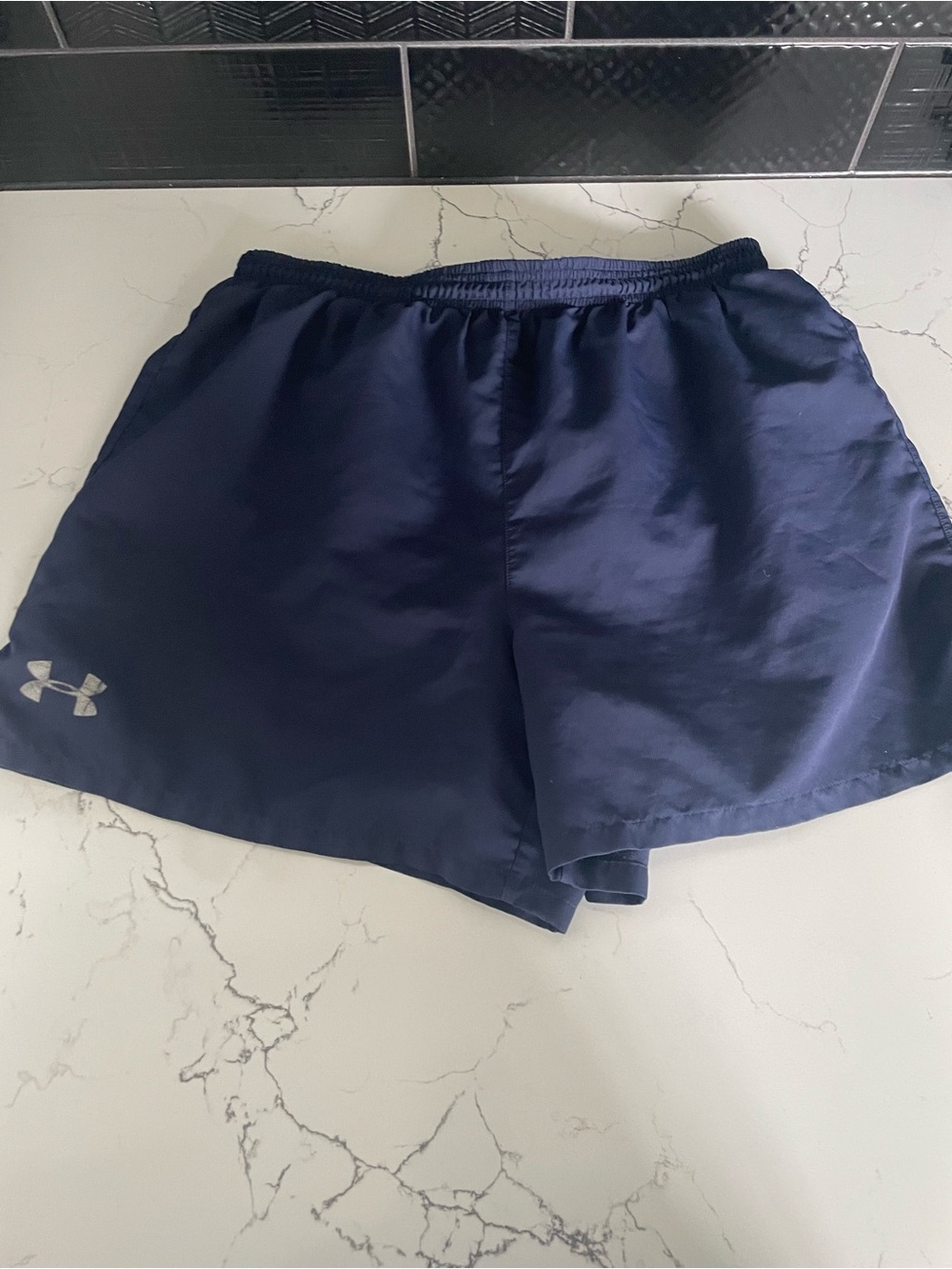 Under Armour Women's Navy Athletic Running Shorts
